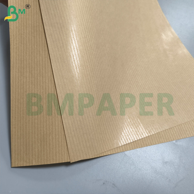 Kekuatan Tinggi 50gm Murah MG Ribbed Kraft Paper Roll 750mm