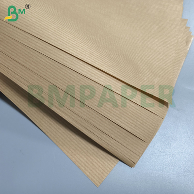 Kekuatan Tinggi 50gm Murah MG Ribbed Kraft Paper Roll 750mm