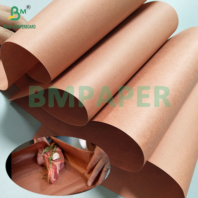 66gm 70gm Uncoated Pink Butcher Paper Roll Untuk Barbecue 60cm*50m