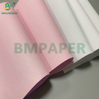 56gm 60gm CB CFB CF Putih Biru Pink Karbonless Paper 44.5cm Roll