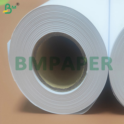 80gm Putih Tinggi Tidak dilapisi CAD Plotter Paper Rolls untuk Pencetakan