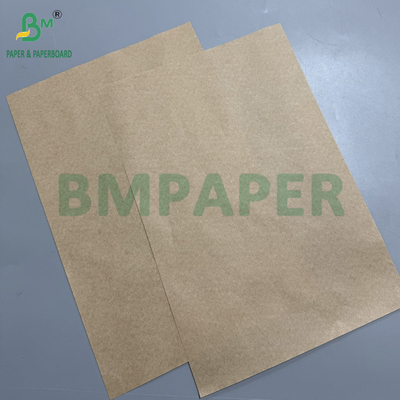 60gm Brown Kraft Greaseproof Paper Rolls Untuk Pengemasan Makanan Goreng Kit 7 Tahan Minyak