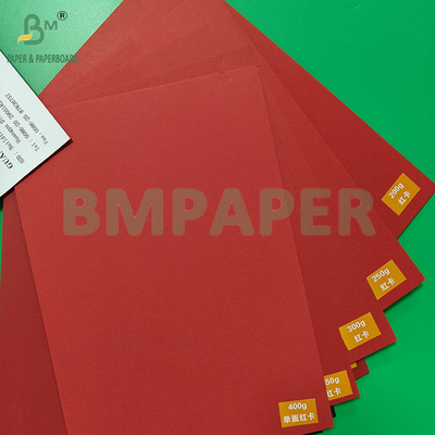 120-400gm Perlindungan Lingkungan kertas kemasan kraft merah untuk kemasan hadiah