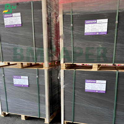 120g 130g 140g hitam murni tahan lipatan kertas hitam untuk kotak hadiah kemasan DIY