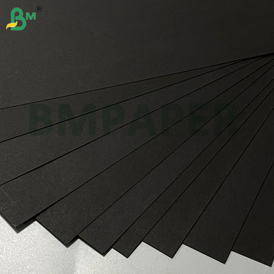 120g 130g 140g hitam murni tahan lipatan kertas hitam untuk kotak hadiah kemasan DIY
