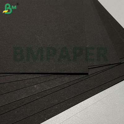 120g 130g 140g hitam murni tahan lipatan kertas hitam untuk kotak hadiah kemasan DIY