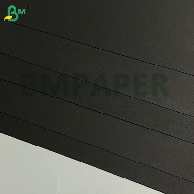 120g 130g 140g hitam murni tahan lipatan kertas hitam untuk kotak hadiah kemasan DIY