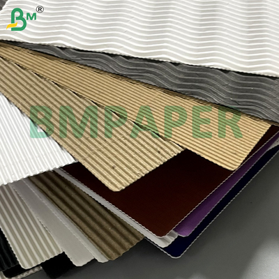Struktur Bergelombang 1mm Warna Anti-Deformasi Kertas Bergelombang Untuk Kerajinan & DIY Logistik & Pengiriman