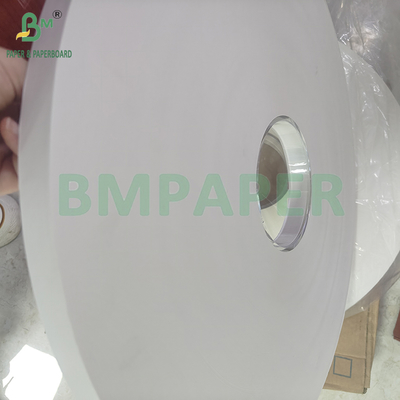 24gsm 28gsm Printable Dan PE Coated Putih Straw Wrapping Paper Roll 50mm 44mm