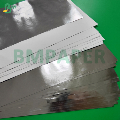 Single-sided Aluminium Silver Metallized Wet Strength Paper Untuk Label Bir 70g