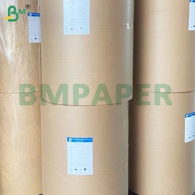 Gulungan Kertas Label Wet Strength Satu Sisi Glossy Satu Sisi Matte 75gsm