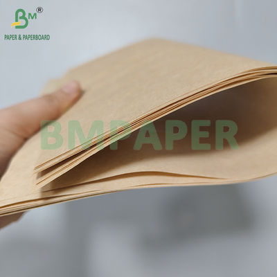 60gm Brown Food Grade Greaseproof Paper kit7 kit10 Membungkus burger 40*60cm