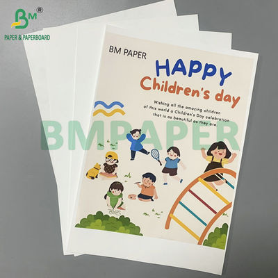 Desktop Printable A3 A4 Ukuran Kain Kertas Dengan Satu Sisi Dilapisi 0.2mm Ketebalan