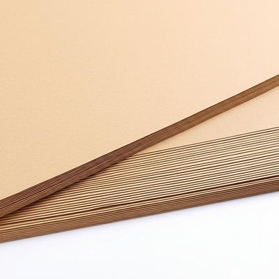 Lembaran Kertas Kraft Cokelat Kekuatan Tinggi Pulp Daur Ulang 60gsm 70gsm