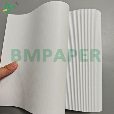 Lembaran Kertas Bergelombang Berwarna Putih 100+80 Gsm, Bergelombang Satu Sisi