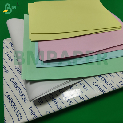 55gsm 80gsm NCR Karbonless Copy Paper 70 x 100cm Sensitivitas Tinggi Gambar Biru