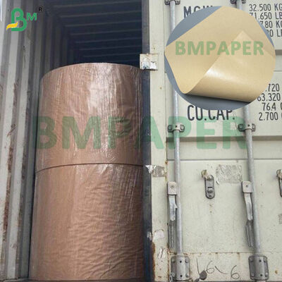 Gulungan Bahan Baku Kertas Kraft 75gsm + Dilaminasi Poly 10g di Dalam untuk Amplop Tahan Lembab