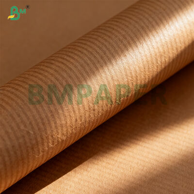70g 80g Brown One Side Glossy Stripped Kraft Paper Untuk kemasan makanan