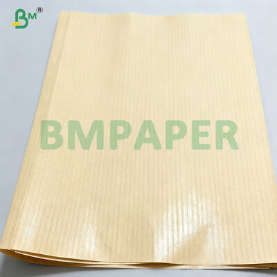 80gm 90gm kekuatan tinggi MG Stripped Kraft Paper untuk pembuatan tas tangan