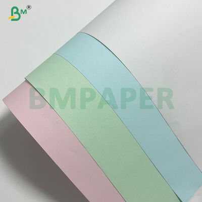 70g Putih & Biru & Hijau Tiga Lapisan Kertas Tanpa Karbon Rincian