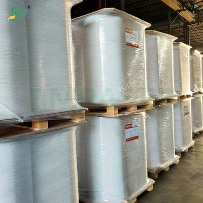 FDA tahan kelembaban minuman putih kertas bungkus jerami dalam gulung