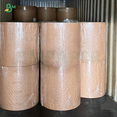 Kertas Kraft Grade Makanan 80gm alami yang tidak dicelupkan untuk pengemasan roti