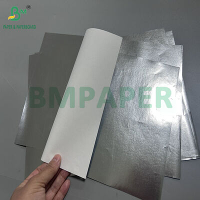 100gm 130gm 70 x 100cm Lapisan 1 Sisi Perak Metallic Paper Untuk Paket