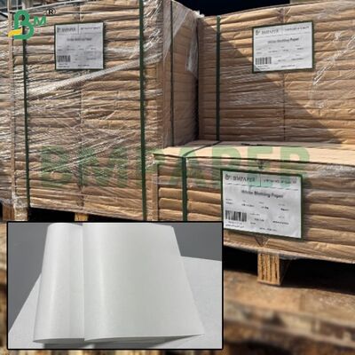 35gsm 38gsm MG Mesin Kertas Kraft Putih Kaca Lembar Kertas Gloss Satu Sisi 30cm x 60cm