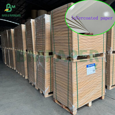 Kertas Infercoated Putih Food Grade 300gsm 350gsm Untuk Kotak Makan Siang 70 x 100cm