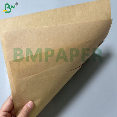 60gm 70gm Brown Warna Grease Proof Paper Untuk Margarine 1000mm 1100mm