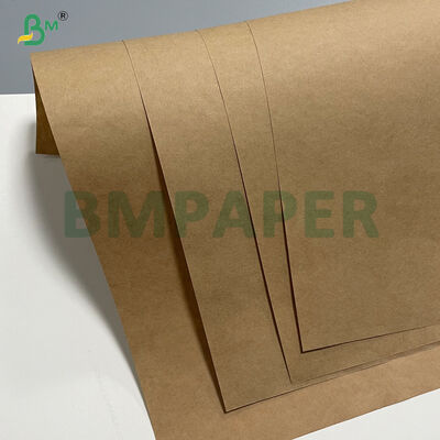 90G Kekuatan Tarikan Tinggi Brown Wrapping Kraft Liner Paper ISO FDA