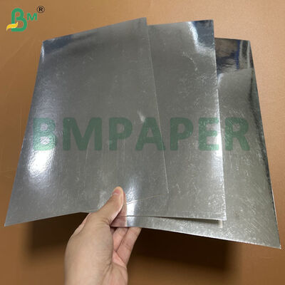 230gsm Satu sisi dilapisi untuk Metallic Silver Board Untuk Cosmetic Packaging Box SRA1 Size
