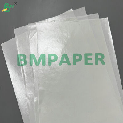 Waterproof & Greaseproof Food Grade PE Coated 35gsm 40gsm White Kraft Paper Roll Wrapping Paper untuk Hamburger