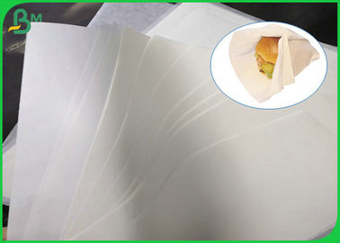 Food Grade FDA Certified MG Kraft Paper 30gsm 35gsm 40gsm untuk Hamburger Wrapping Paper Packaging