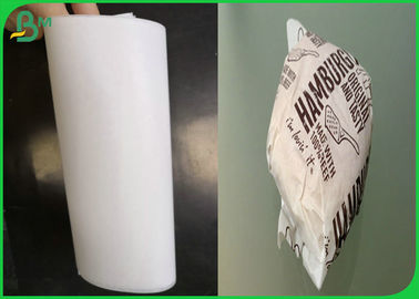 Food Grade FDA Certified MG Kraft Paper 30gsm 35gsm 40gsm untuk Hamburger Wrapping Paper Packaging