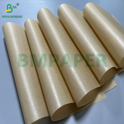 30gsm 35gsm 40gsm Brown Warna Silikon Baking Paper Untuk Panggang Lebar 75cm