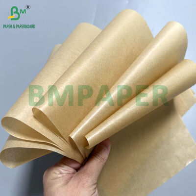 30gsm 35gsm 40gsm Brown Warna Silikon Baking Paper Untuk Panggang Lebar 75cm