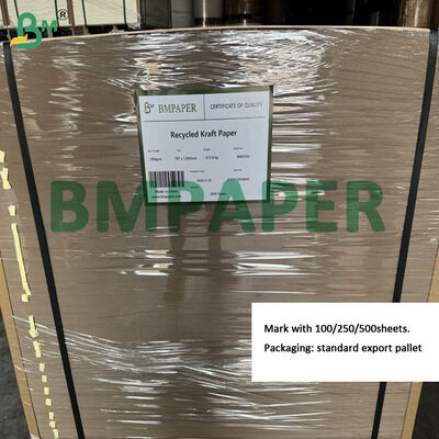 Lembar Kertas Kraft Coklat Daur Ulang 300gsm Untuk Pemisahan Palet Ukuran Khusus