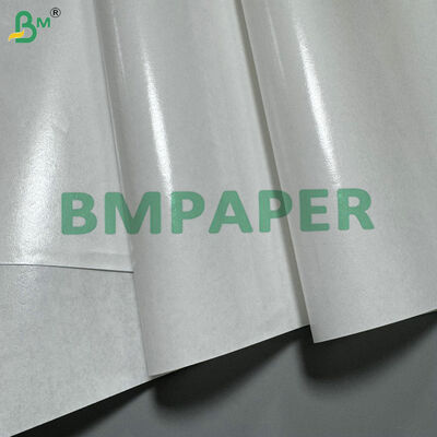 Waterproof & Greaseproof PE Laminated Kraft Paper 40gsm Food Grade Coated Paper Roll untuk kemasan peralatan makan yang dapat disegel panas