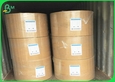 250gm - 400gm Natural Brown Kraft Paper Roll Unbleached Untuk Kontainer Makanan