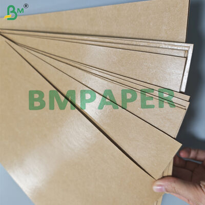 300gm + 15g PE dilapisi Brown Kraft Paper Untuk Tray Makanan Jalan Oil proof 85cm