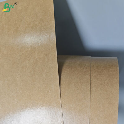 300gm + 15g PE dilapisi Brown Kraft Paper Untuk Tray Makanan Jalan Oil proof 85cm