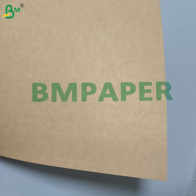 Brown PE Coated Kraft Paper Food Container Waterproof PE Coating di satu sisi