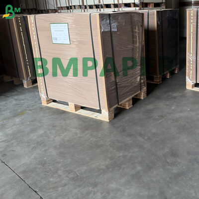 Brown PE Coated Kraft Paper Food Container Waterproof PE Coating di satu sisi