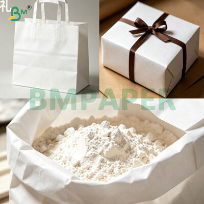 Kertas Kraft Putih Perawan Berkualitas Pangan 40gm-150gm Untuk Membuat Kantong