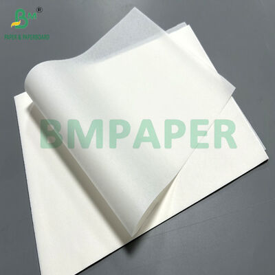 Kertas Greaseproof Putih 35gsm 40gsm Untuk Kantong Makanan Cepat Saji 390mm 532mm