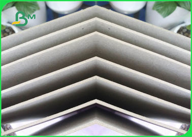 100% Daur Ulang Pulp Fiber Grey Cardstock Paper, Berbagai Ketebalan Gray Recycled Paper