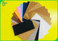 Kertas kerajinan dicuci populer / Roll kertas Kraft alami untuk membuat tas