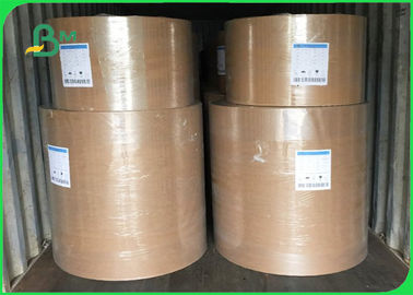 Lembar kertas bahan baku PE dilapisi Brown Kraft Plain Paper 700mm Coils