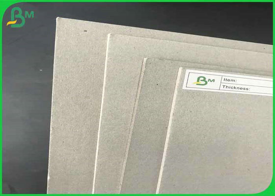 Kertas Chipboard Abu-abu Pulp Daur Ulang 70*100cm 1mm 1.5mm 2mm Lembar Karton Abu-abu untuk Kemasan